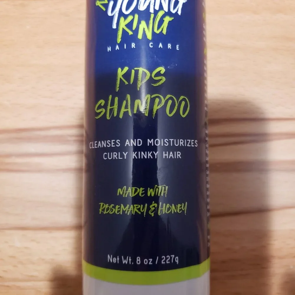 Young King Hair Care Kids Shampoo for Curly Kinky Hair 8oz New
